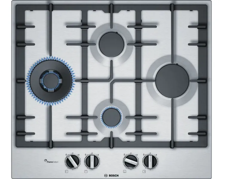 Serie 6, piano cottura in acciaio inox di Bosch