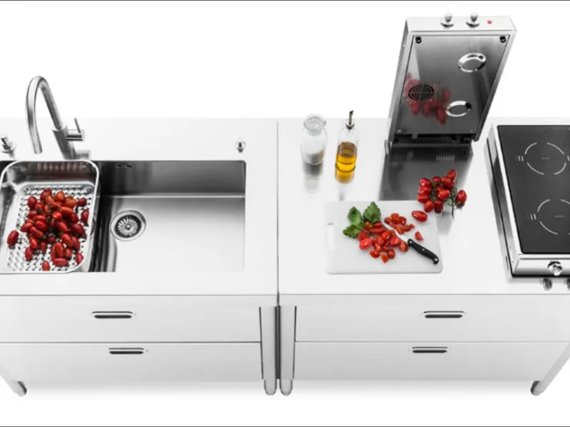 Piani cottura ad induzione Alpes Inox ribaltabili