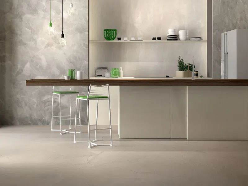 Spaziocontinuo di Litokol è la resina dal microspessore da posare senza fughe su pavimenti e pareti