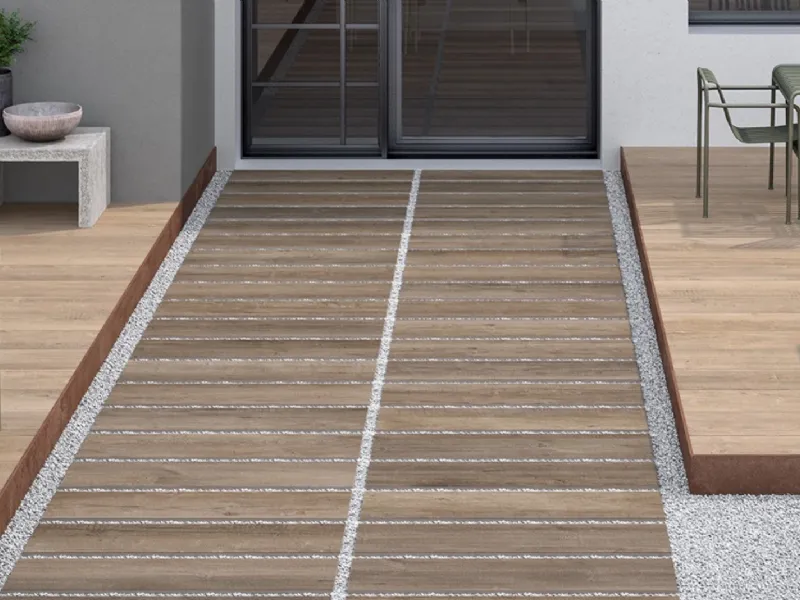 Pavimento per esterni in gres porcellanato System L2 di Lea Ceramiche