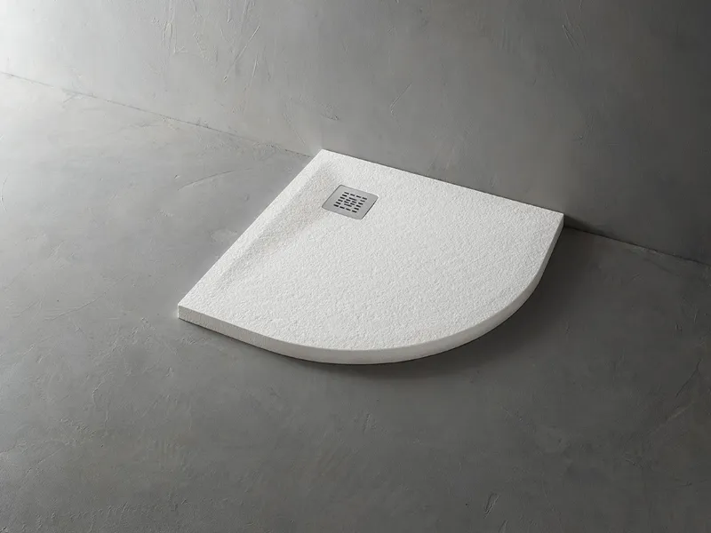 Il piatto doccia angolare semicircolare Trendy curvo di Arblu