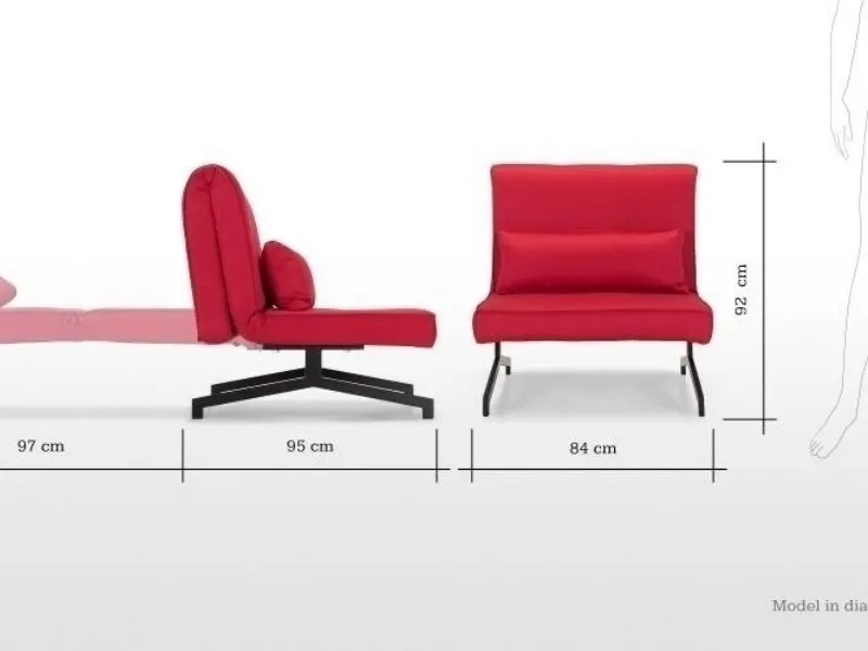 Poltrona letto singola
