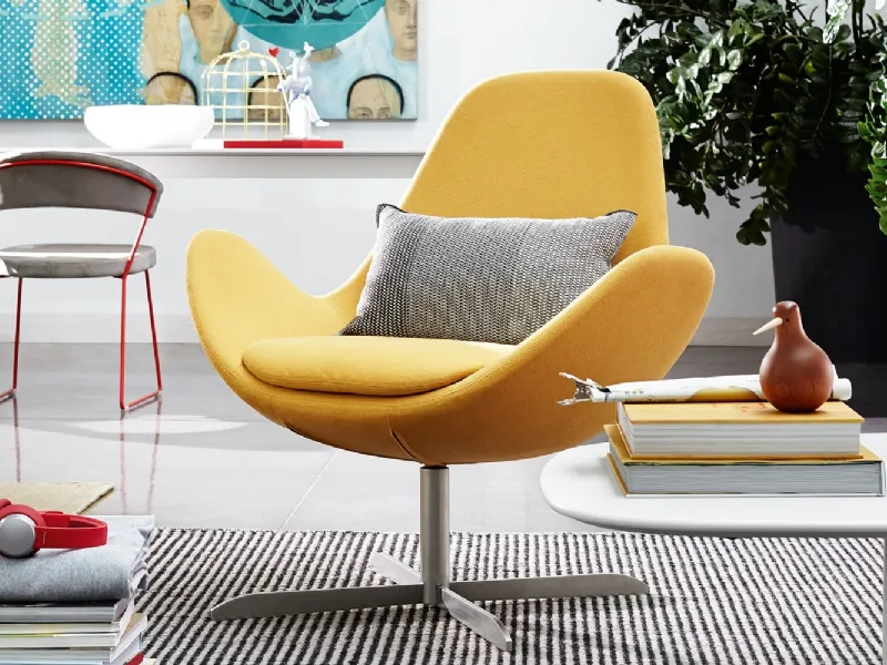 Poltrone girevoli design Electa Calligaris