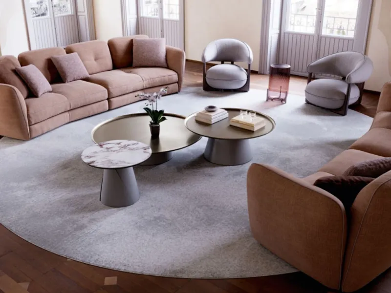 Poltrona Ruby Lounge e divano Michael di Cattelan Italia