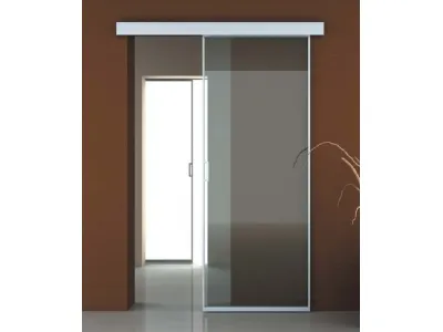 Porta scorrevole esterna in alluminio