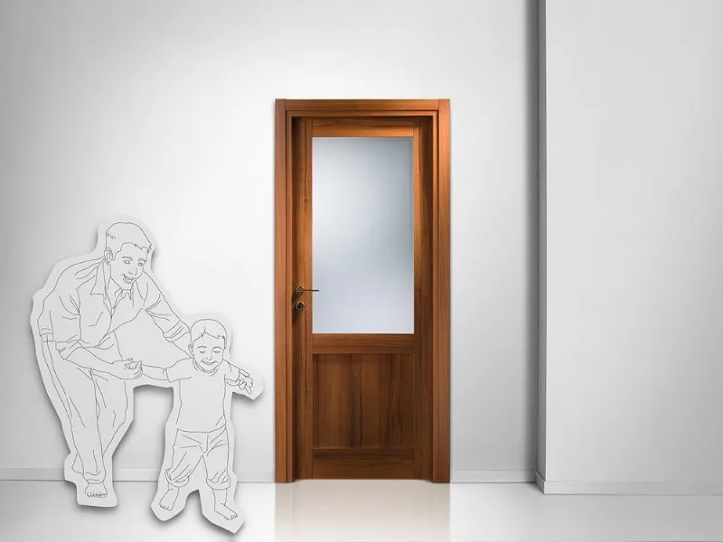 Porta con vetro