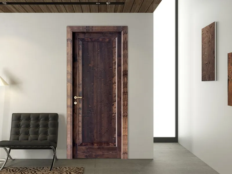 Porta in legno battente
