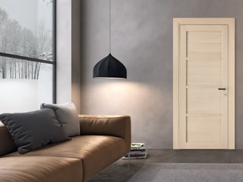 Porta in legno listellare