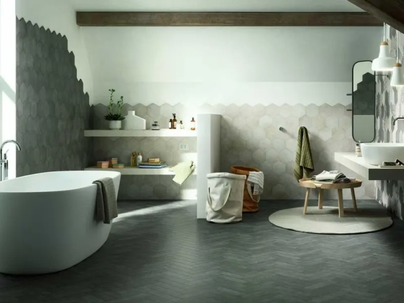Collezione effetto cemento Clays di Marazzi 