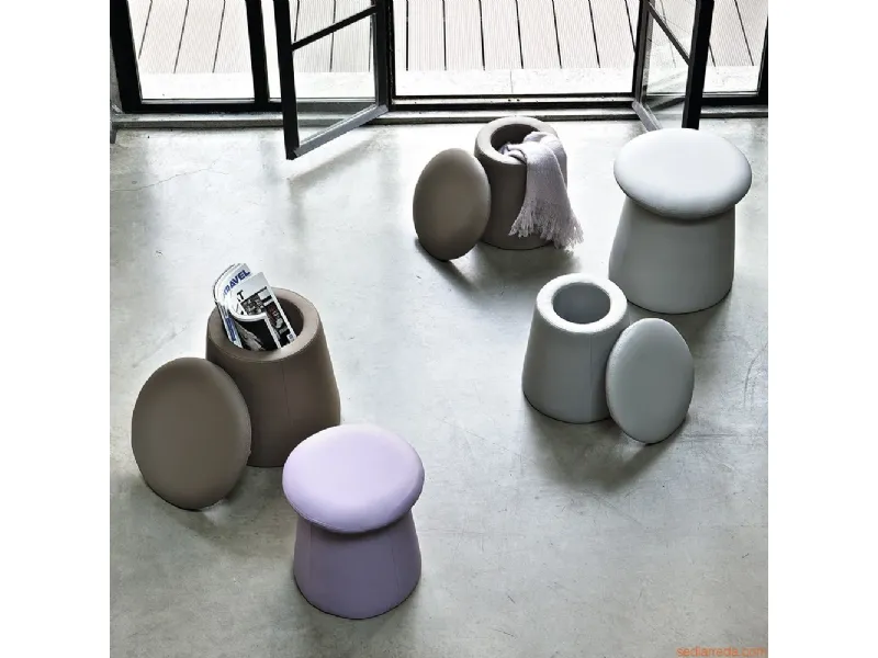 Pouf contenitore in Ecopelle
