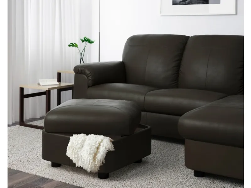Pouf Ikea pelle