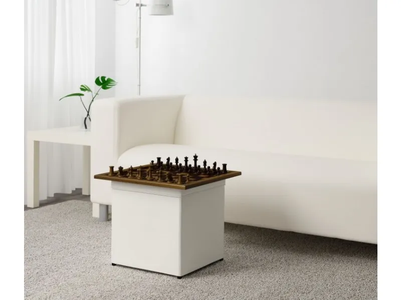 Pouf Ikea con contenitore