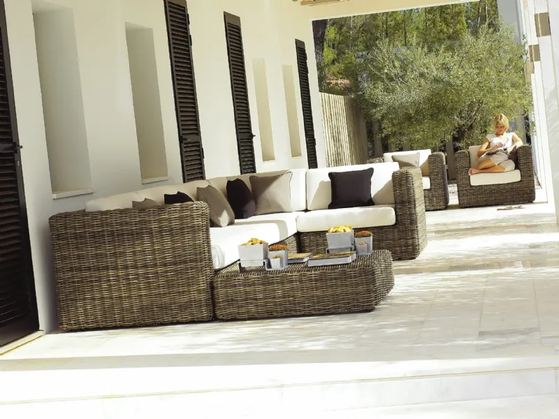 Divani in rattan per esterno