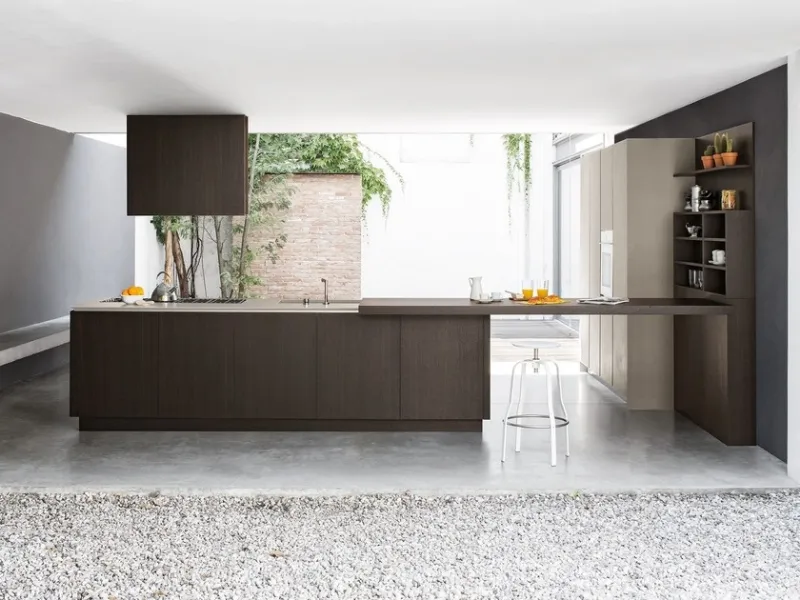 Cucina con penisola