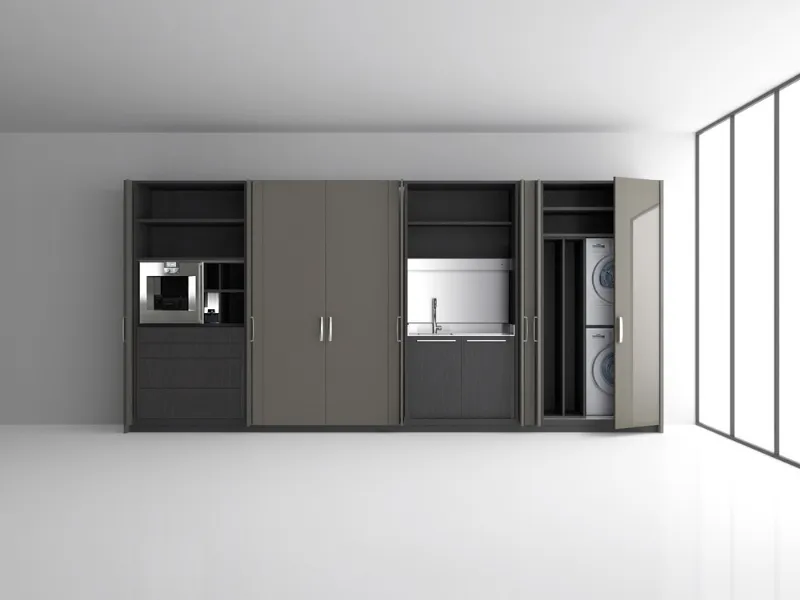 Progettare cucina con lavatrice