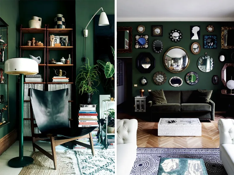 Anche il verde entra nella top 10 dei colori per la casa 2021