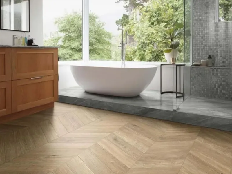 Gres porcellanato effetto legno Ossimori e mosaico di Ragno