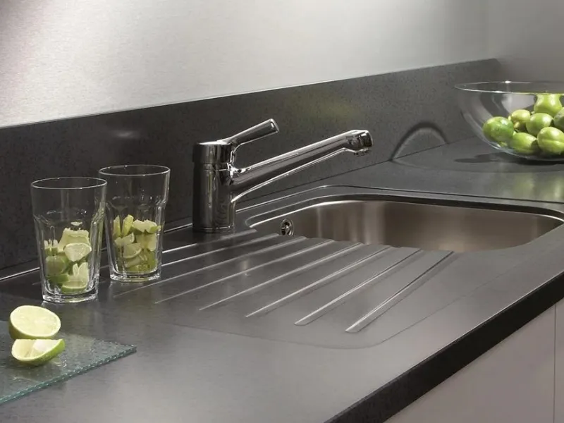 Top cucina e lavello in Solid Surface GetaCore by GetaCore