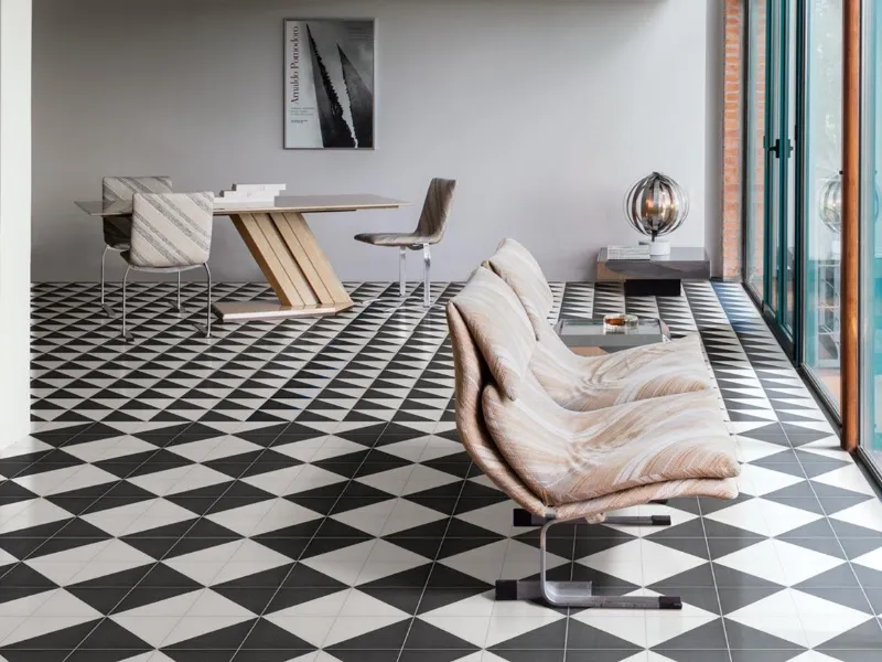 Collezione Scenario di Marazzi, piastrelle 20x20 cm dall'antico fascino, da mixare a piacere.