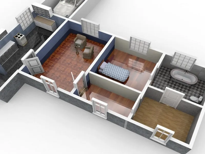 L’App Sweet Home 3D permette di aggiungere note sulla piantina realizzata
