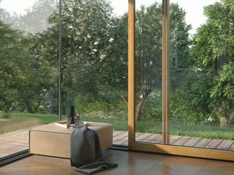 Serramenti in legno Optima 80 di QR Legno 