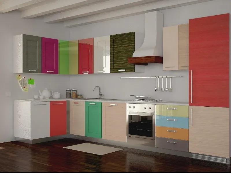 ante cucina colorate