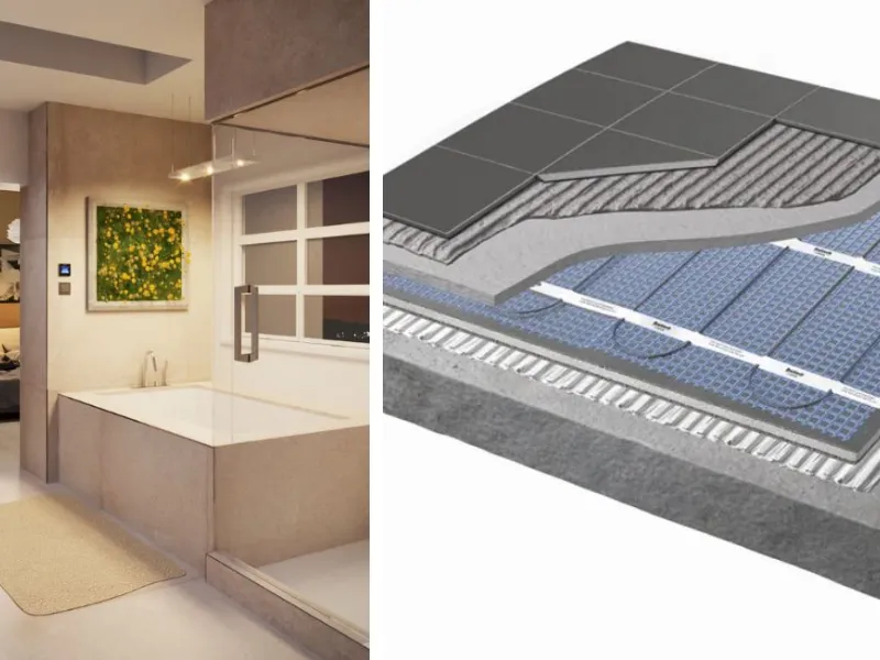 Pannello elettrico radiante a pavimento di Butech-Gruppo Porcelanosa