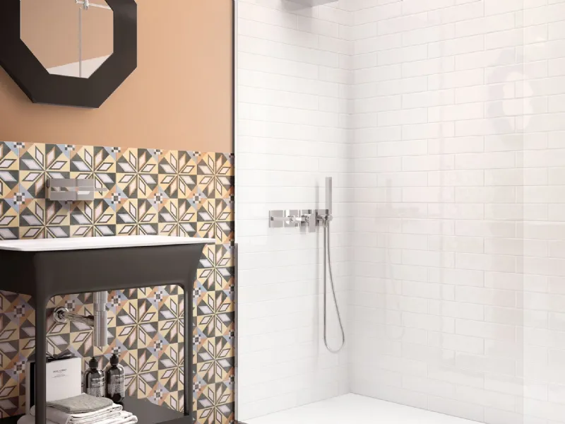 Rivestimento bagno moderno altezza