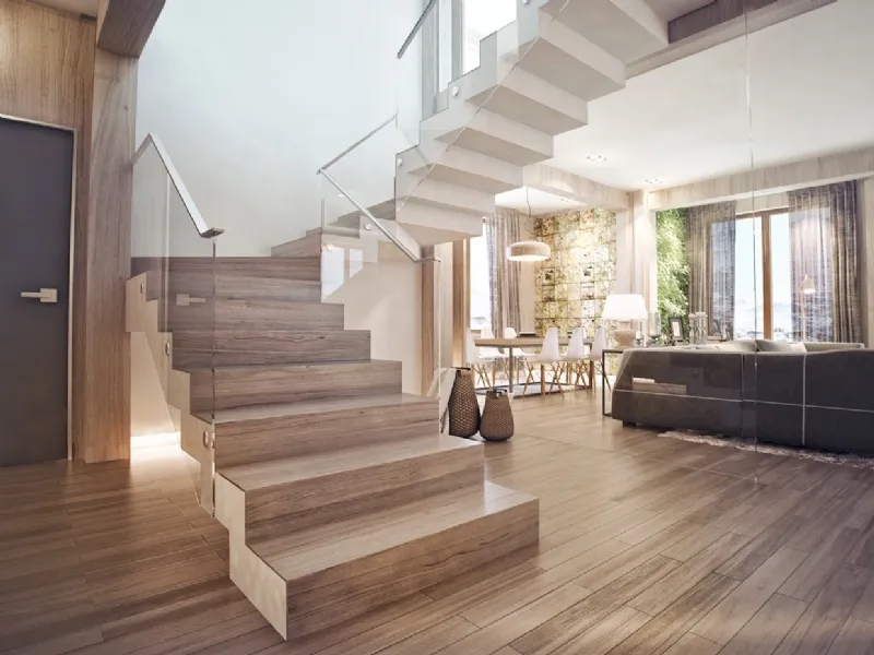 Rivestimenti scale interne moderne