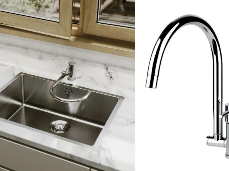 Miscelatore per lavello sottofinestra OS87050 di Guglielmi