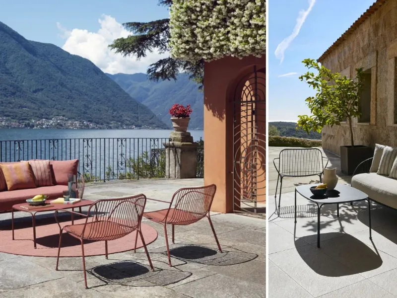Hiray sofa di Kartell - Struttura in acciaio zincato