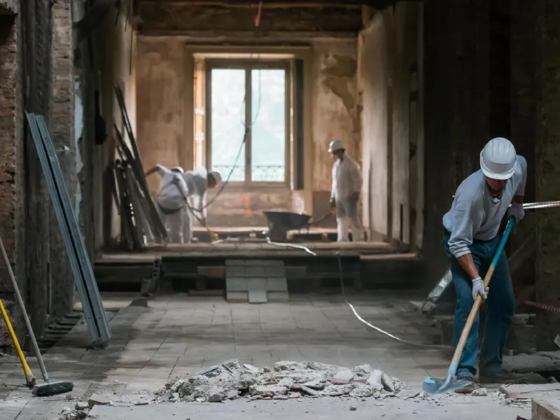 Una delle tante strutture costruite abusive costruite senza i permessi edilizi