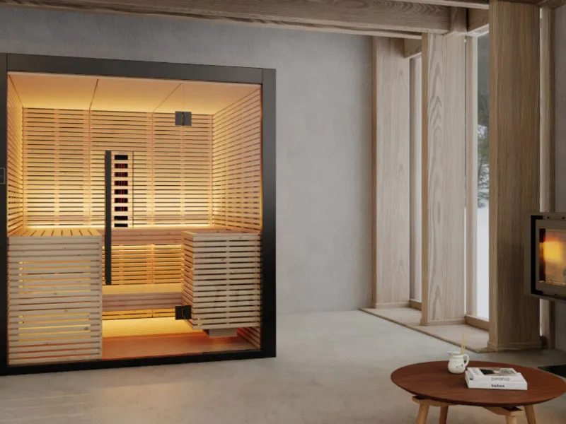 Kinedo - Next Level Dual, sauna combinata con stufa e raggi infrarossi