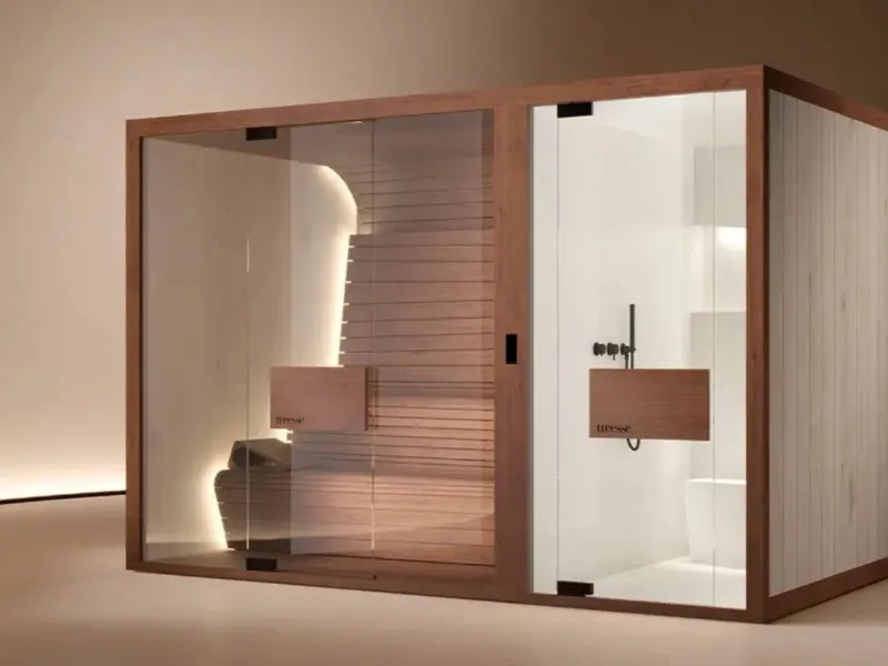 Mirage di Treesse - Sauna e doccia in un'unica cabina