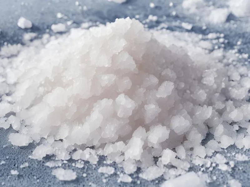 Il sale grosso alza la temperatura del ghiaccio
