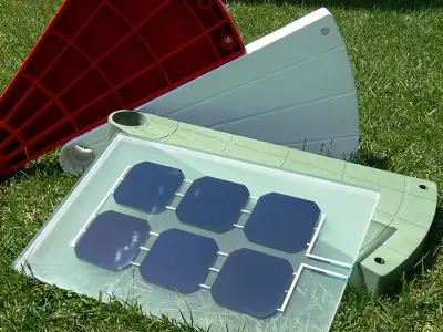 gradino con pannello fotovoltaico techne elios