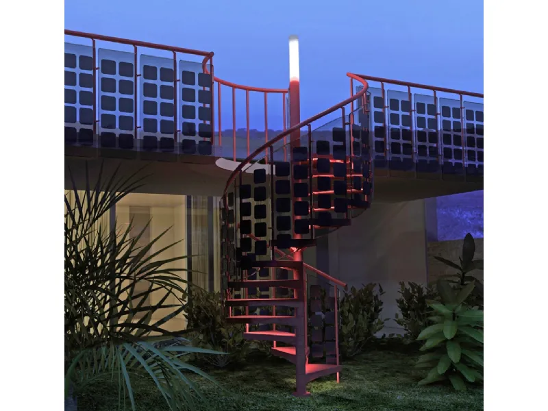 scala elios fontanot con balaustra fotovoltaica