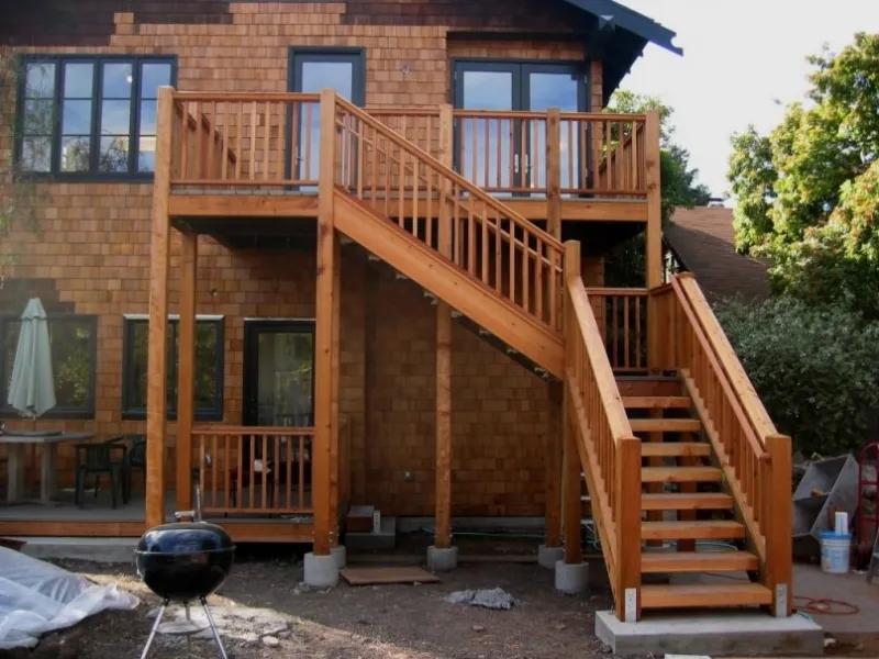 Scale esterne prefabbricate in legno