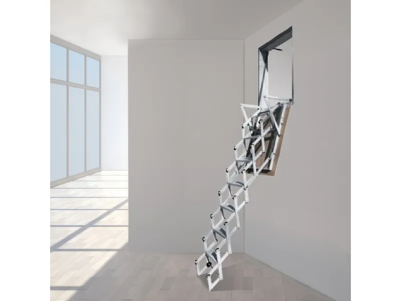 scala retrattile a parete
