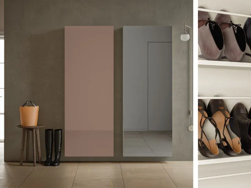 Colonna portascarpe slim della collezione Welcome di Birex