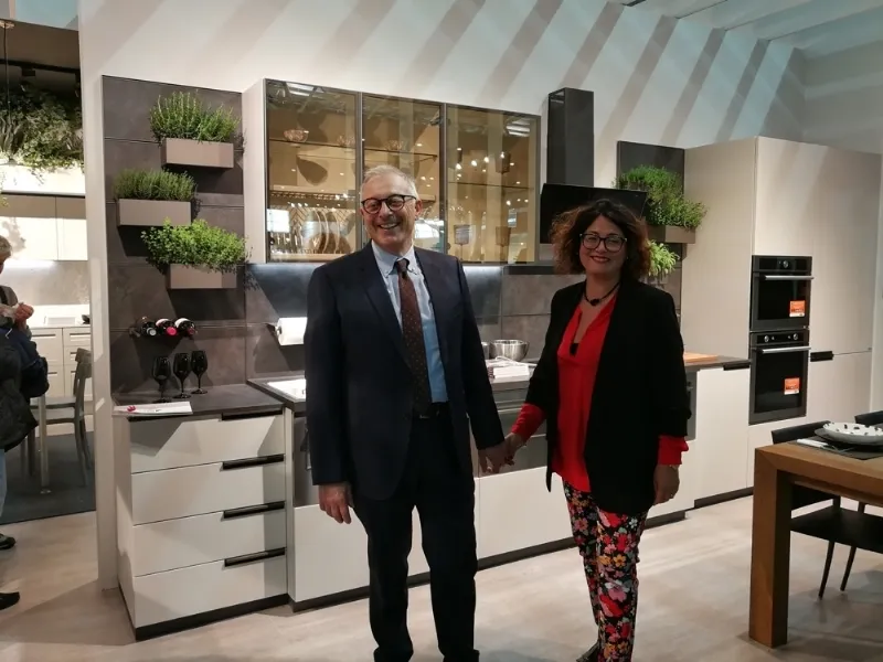 Franco Serra e Sabrina Circiello, titolari degli Scavolini Store a Torino