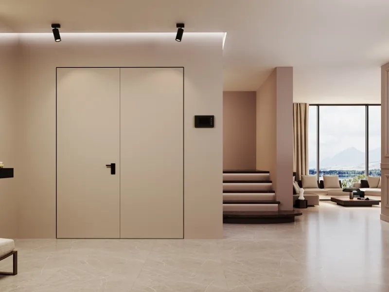 Un modello di porta Rasomuro by Di.Bi. a due ante