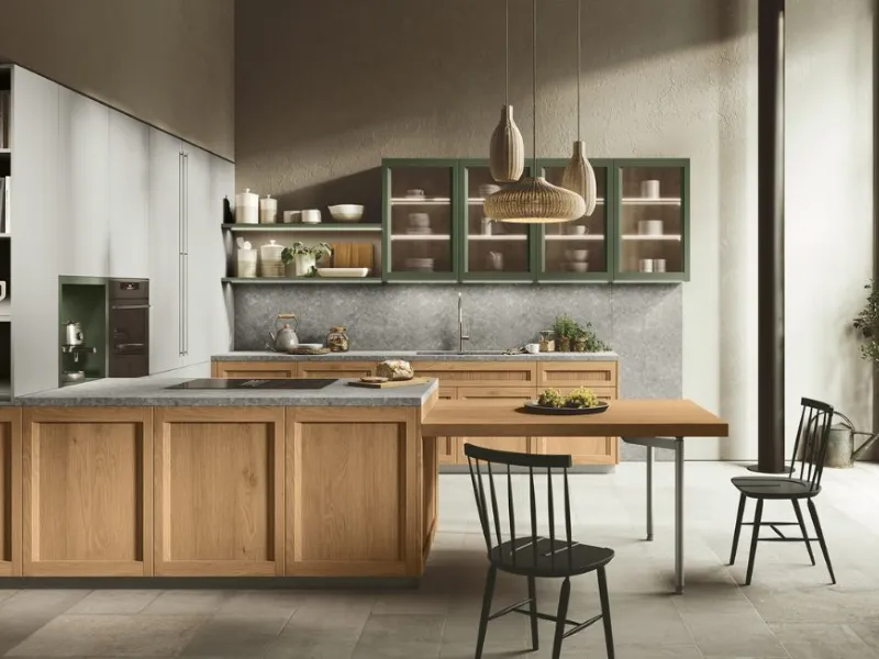 Cucina Palio con penisola di Stosa