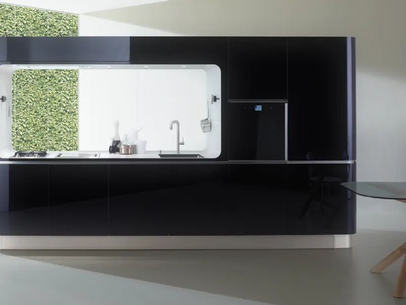 veneta cucina lucida nera