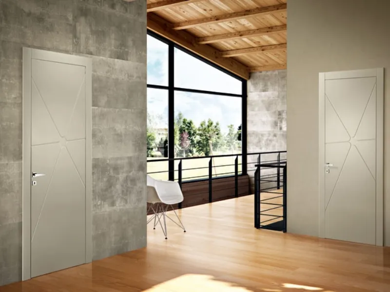 Pivato, collezione Inversa. Frassino Laccato Spazzolato Avorio Crema
