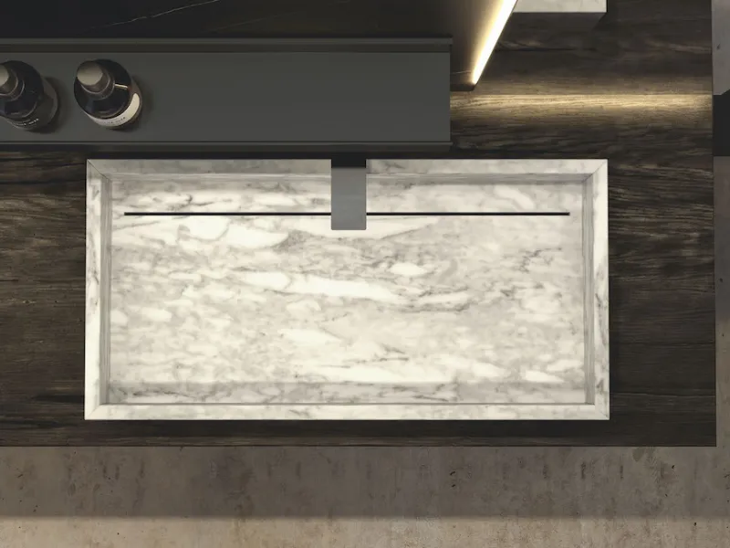 Lavabo in marmo Slide di Ideagroup