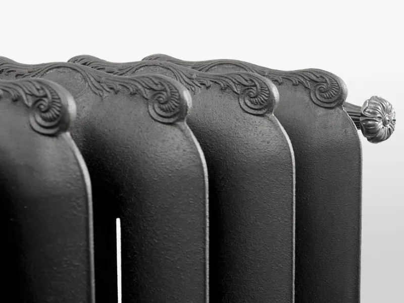 Particolare vintage del Tiffany radiatore in ghisa di Scirocco