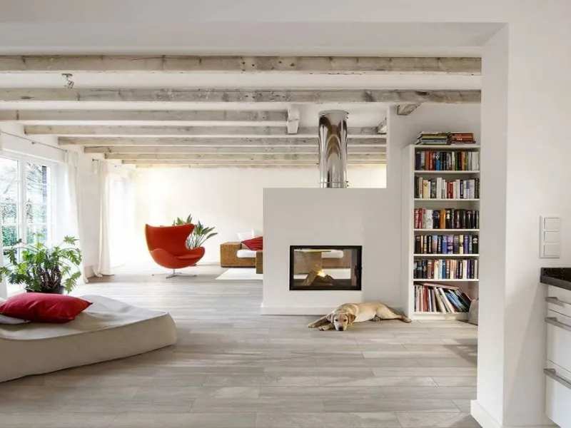 Pavimentazione in gres porcellanato effetto pietra di Iperceramica