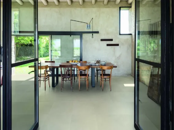 Gres porcellanato collezione Apparel di Marazzi effetto cemento chiaro