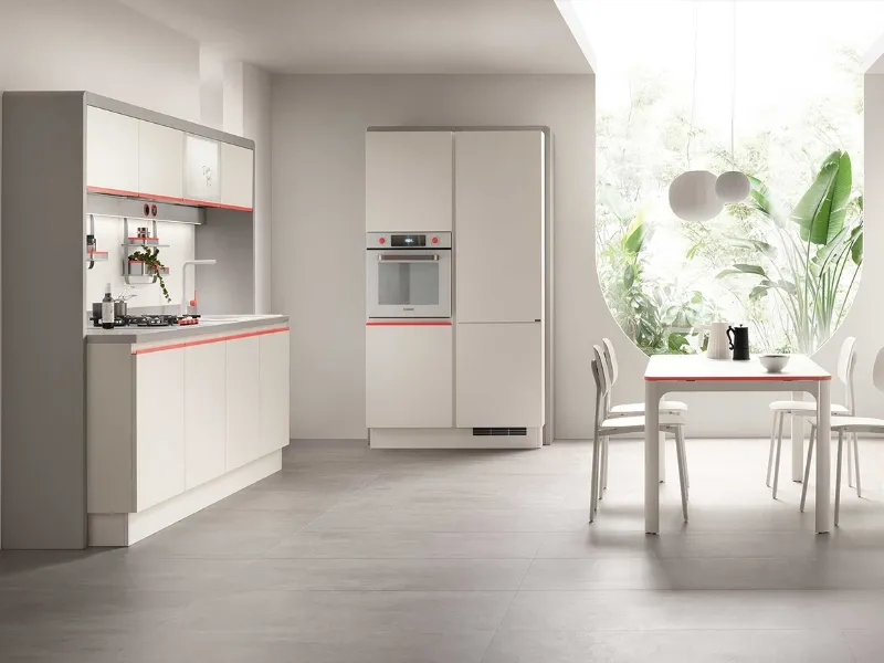 Dandy Plus di Scavolini grazie ad Amazon Alexa integrata nella Task Bar si trasforma in una cucina connessa e parlante